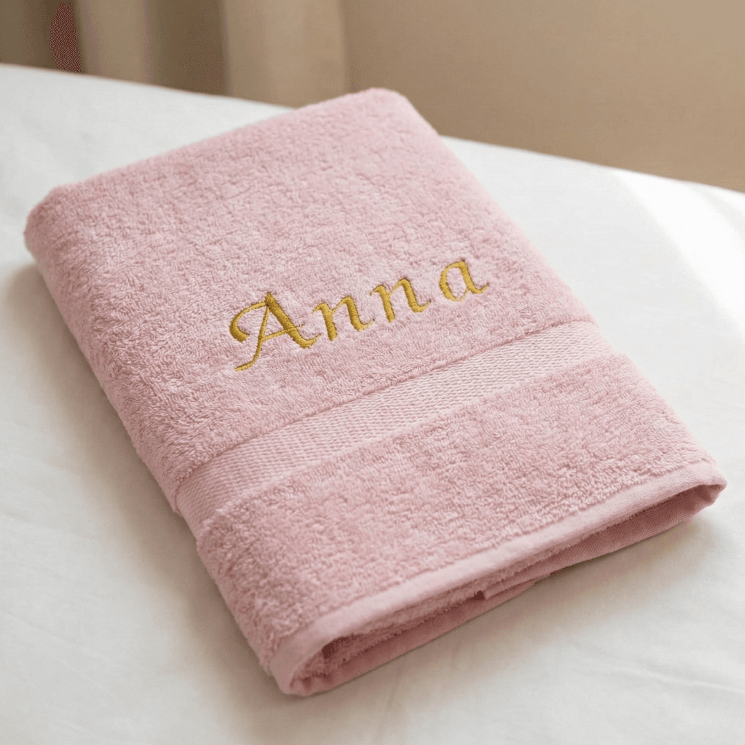Badhanddoek met naam – 70x140 cm