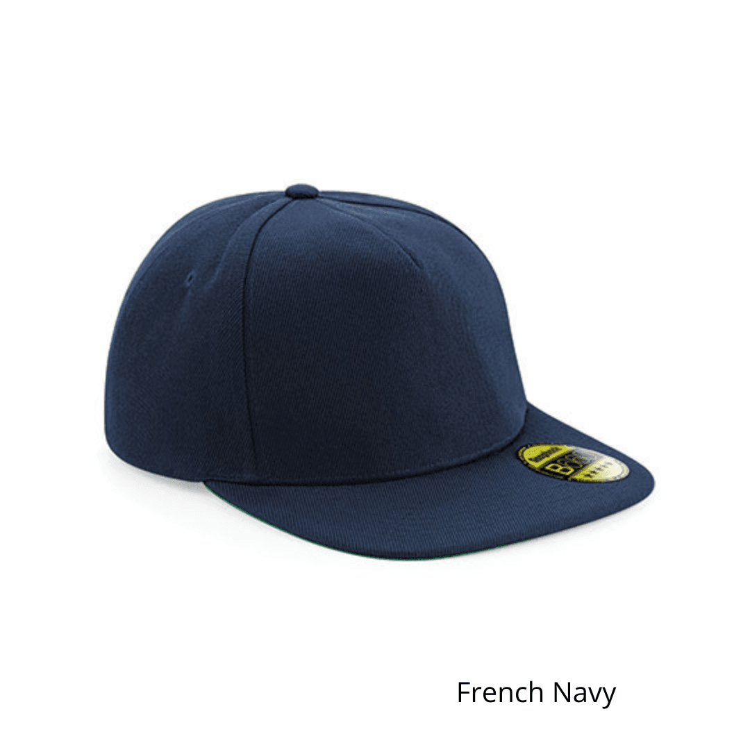 French Navy snapback pet met naam geborduurd en platte klep