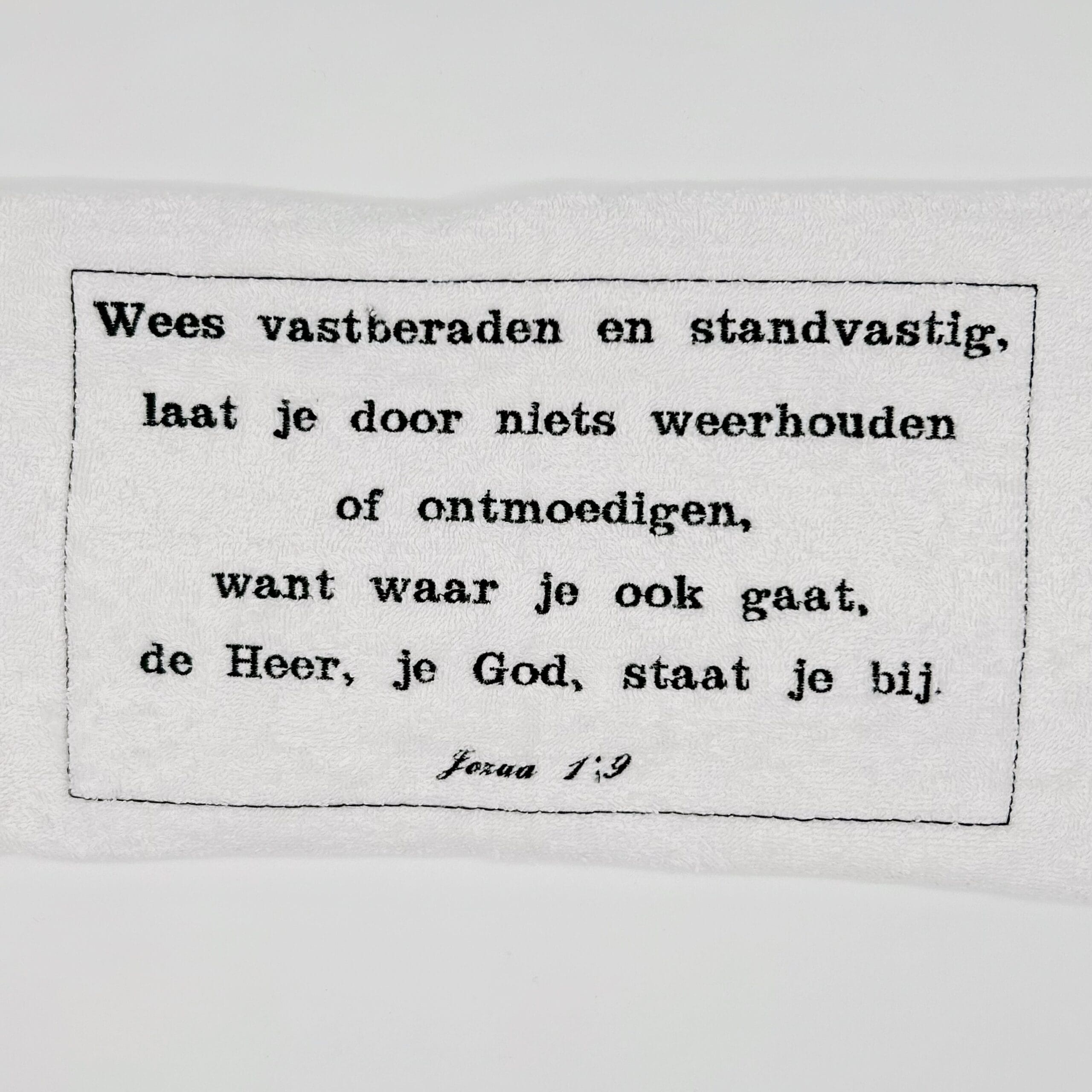 Gepersonaliseerde handdoek met Bijbeltekst naar keuze