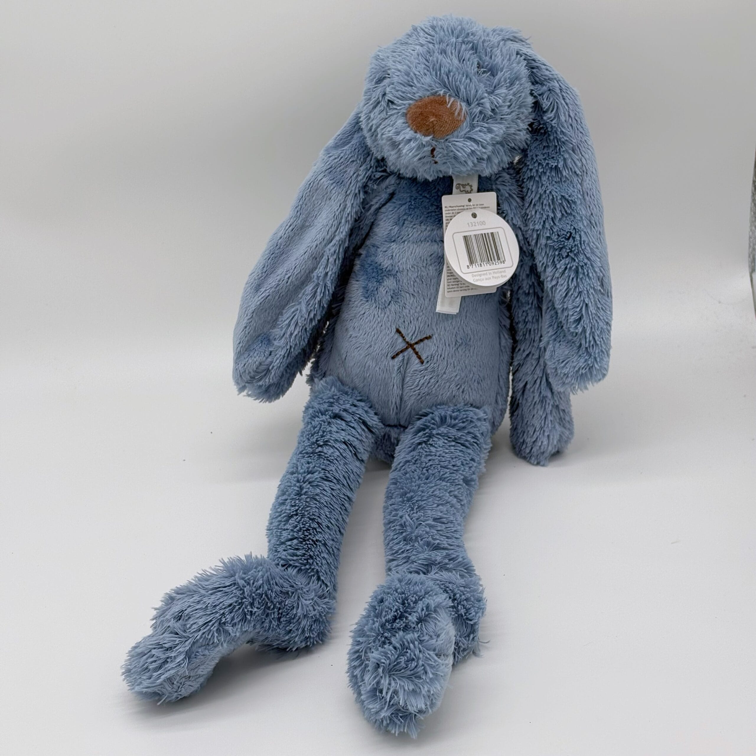 Happy Horse knuffel met naam konijn Richie 38 cm Deep Blue