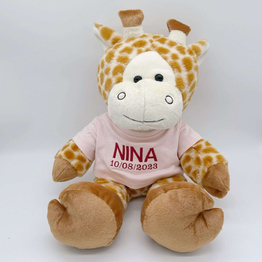 Persoonlijke knuffel met naam als kraamcadeau