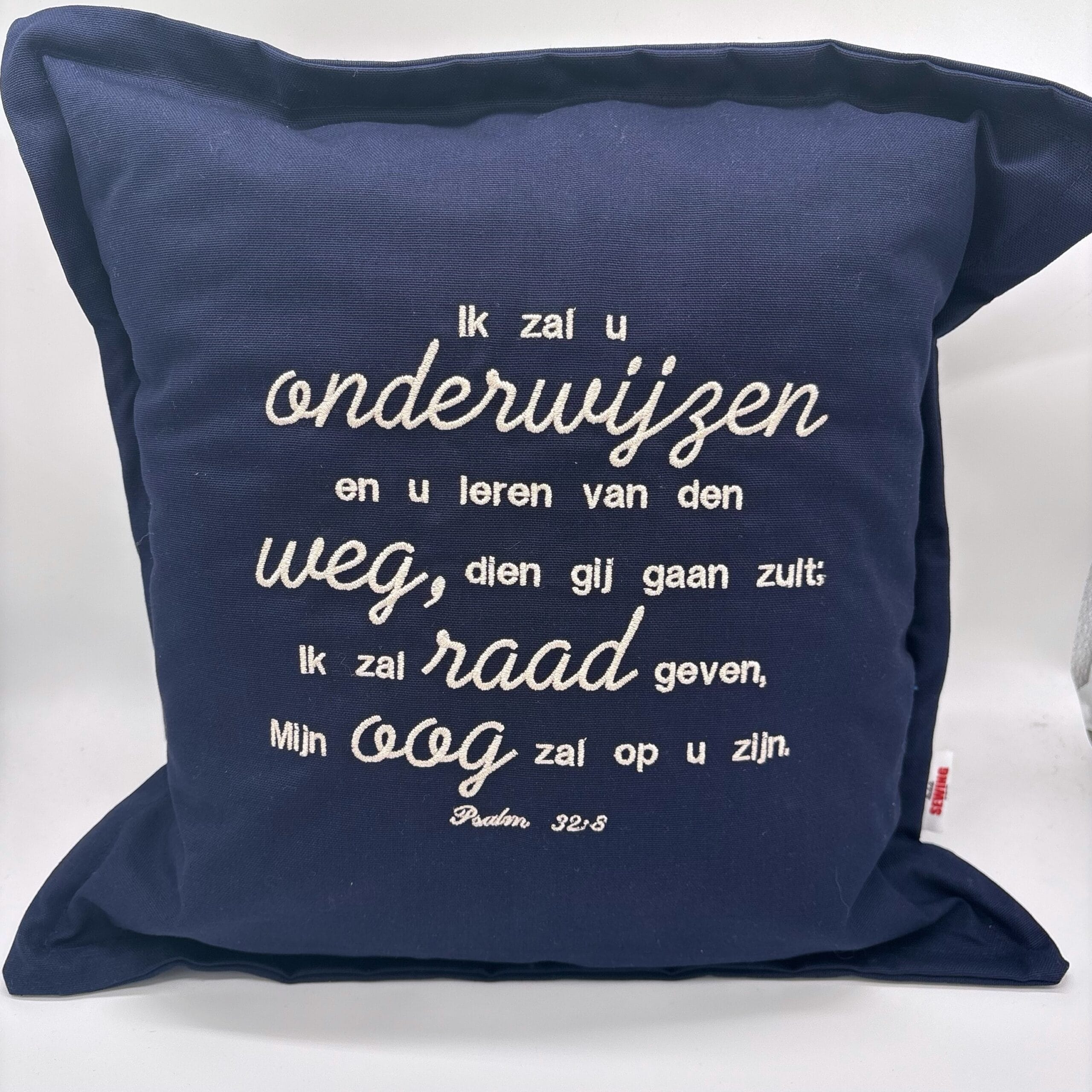 Kussen met christelijke tekst