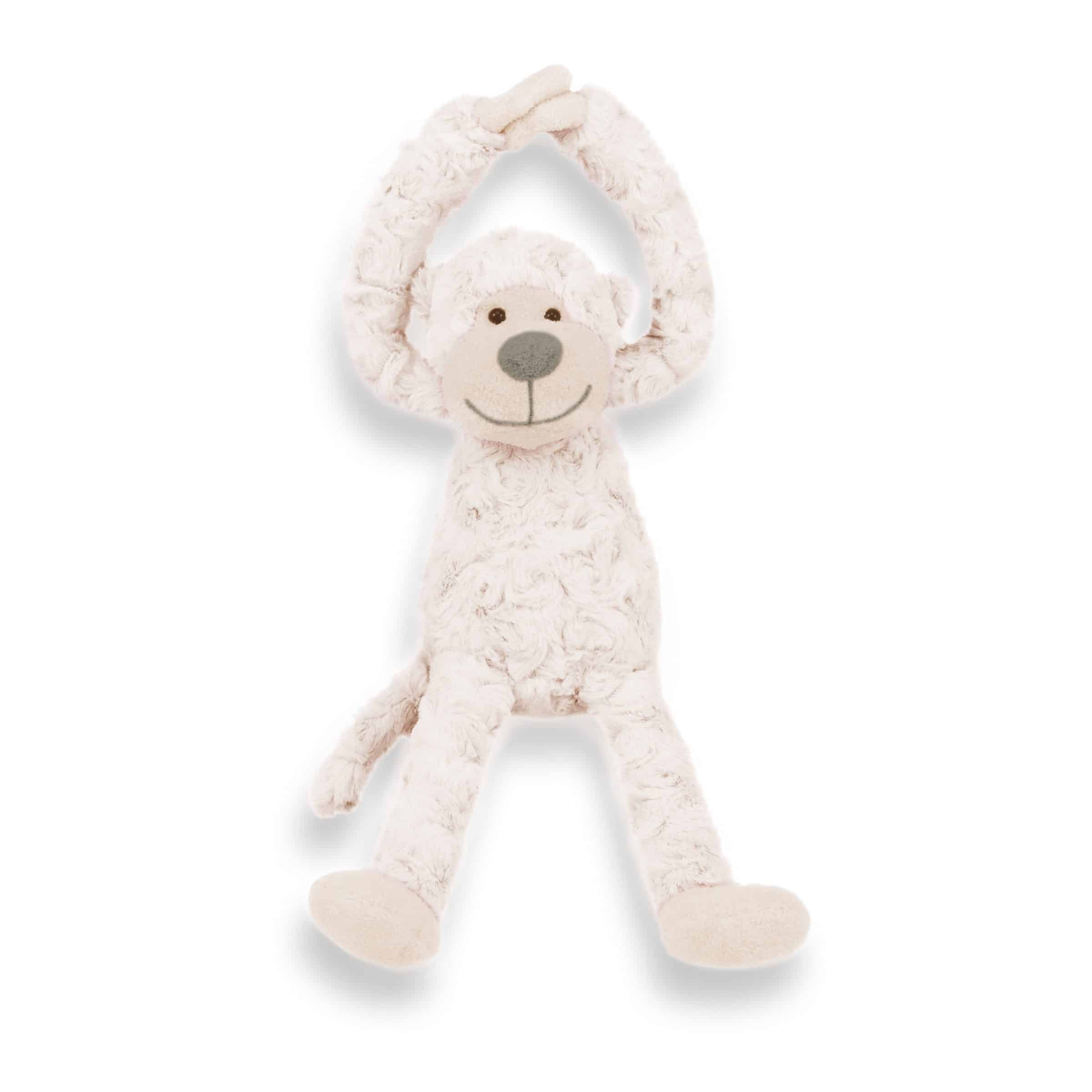 Roze Funnies knuffelaapje met naam – 45 cm