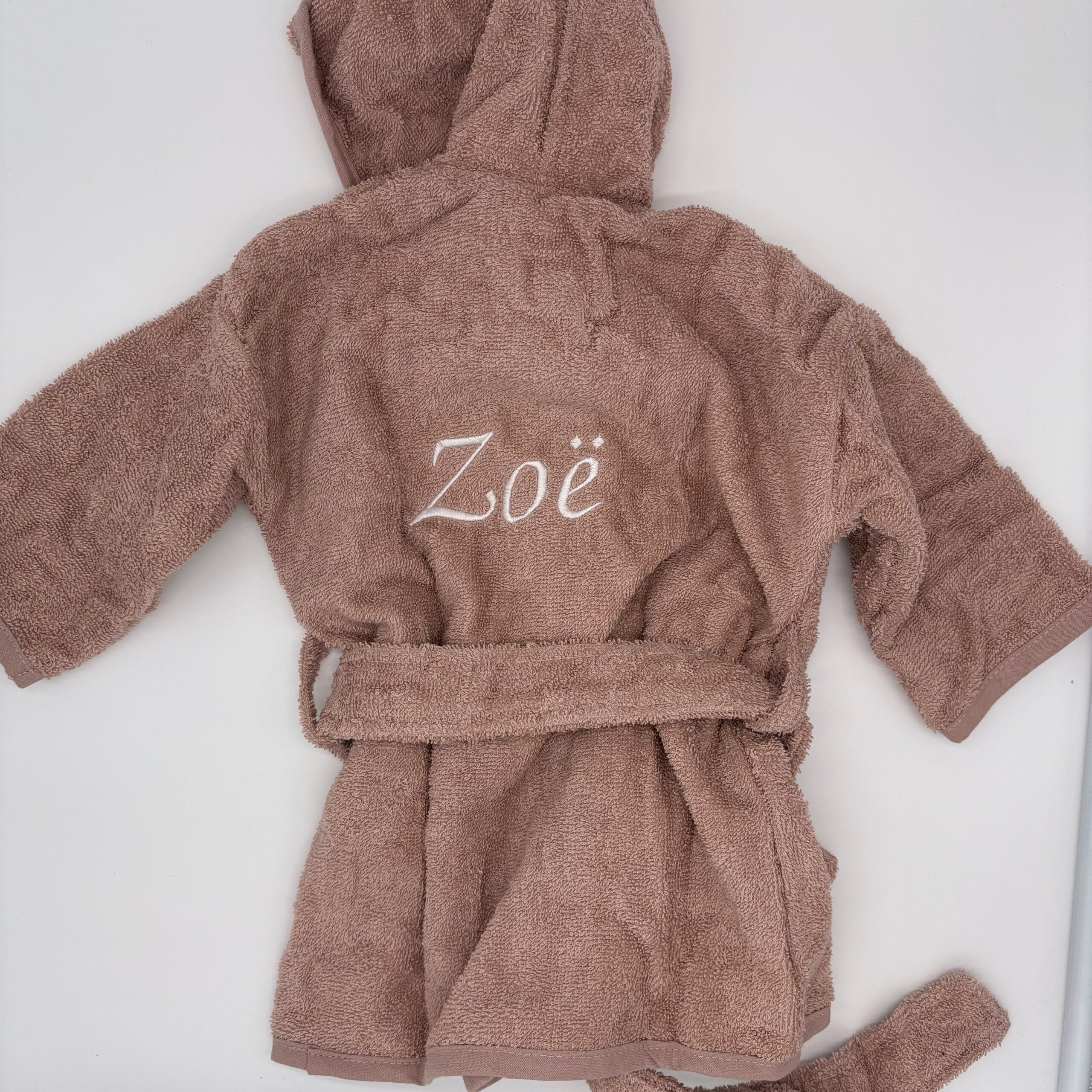 Baby badjas met naam – 0-12 maanden