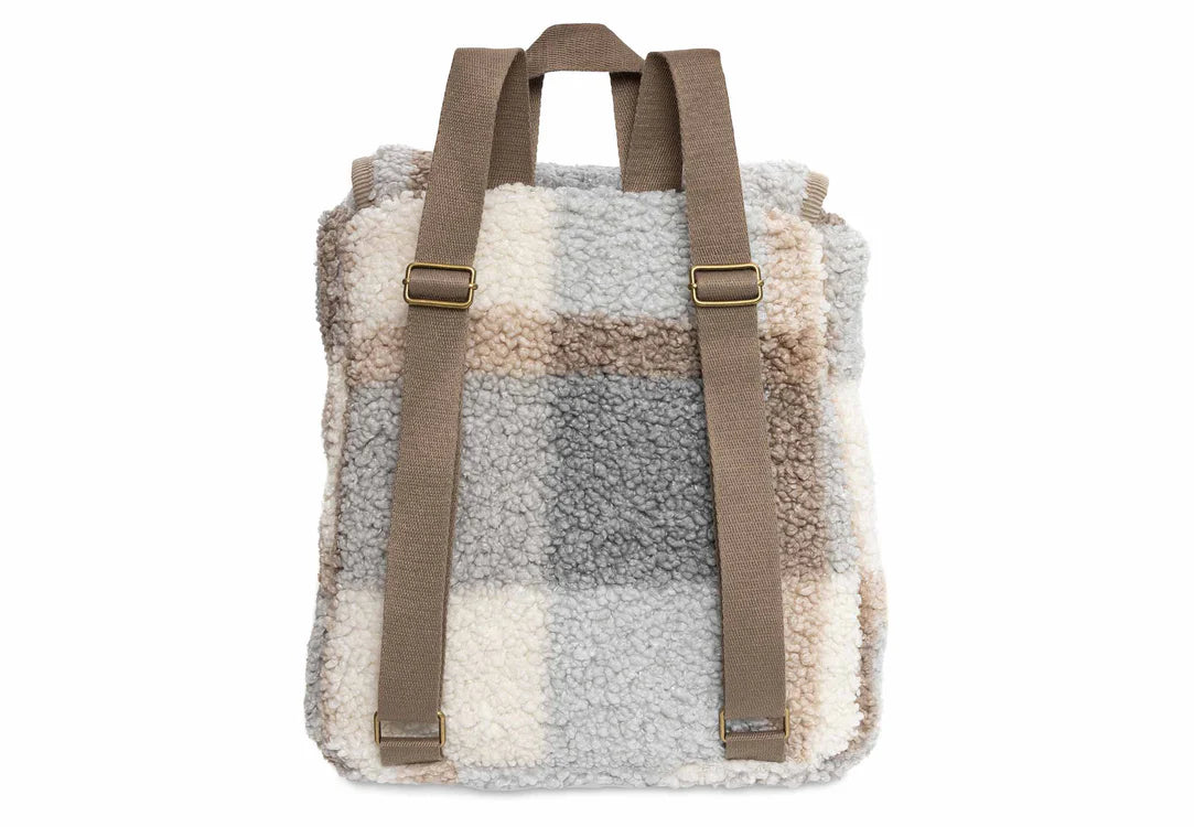 Jollein Check Boucle Rugtas achterkant