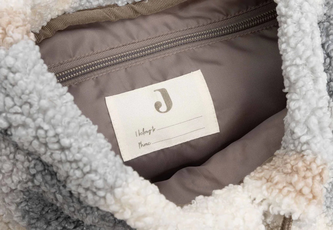 Jollein Check Boucle Rugtas binnenkant