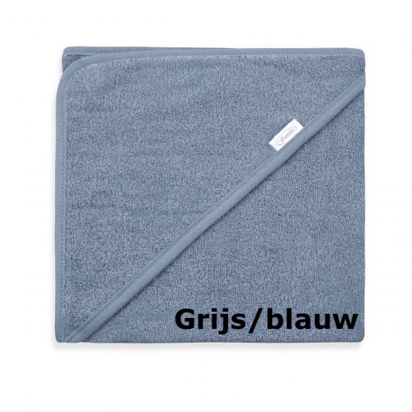 badcape grijs blauw