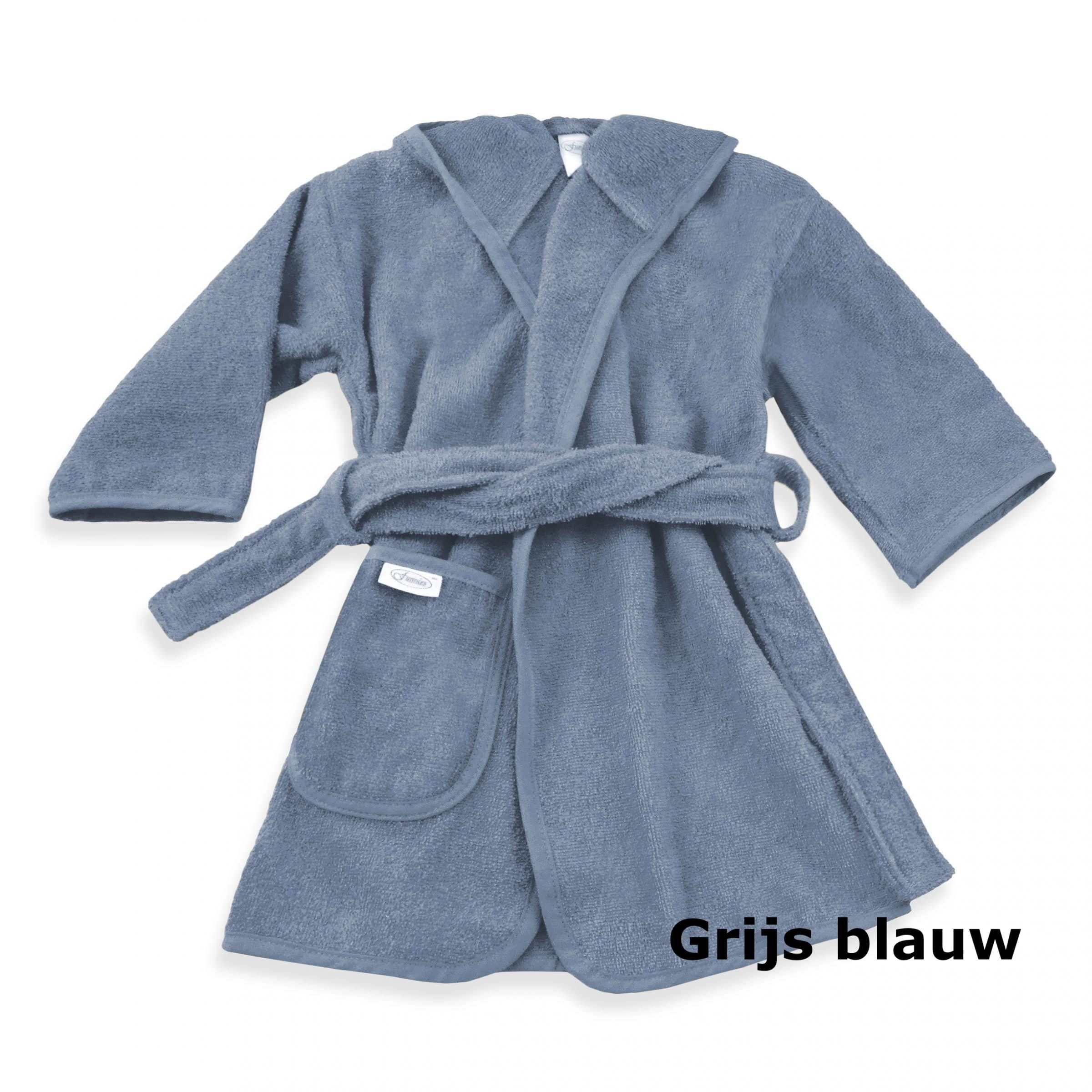 badjas grijs blauw