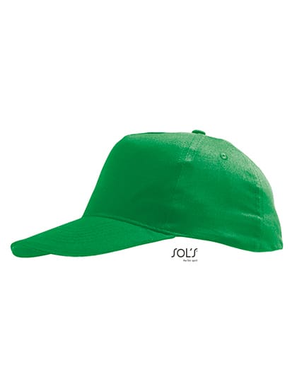 groene kinderpet met naam geborduurd, vrolijk persoonlijk petje voor kinderen