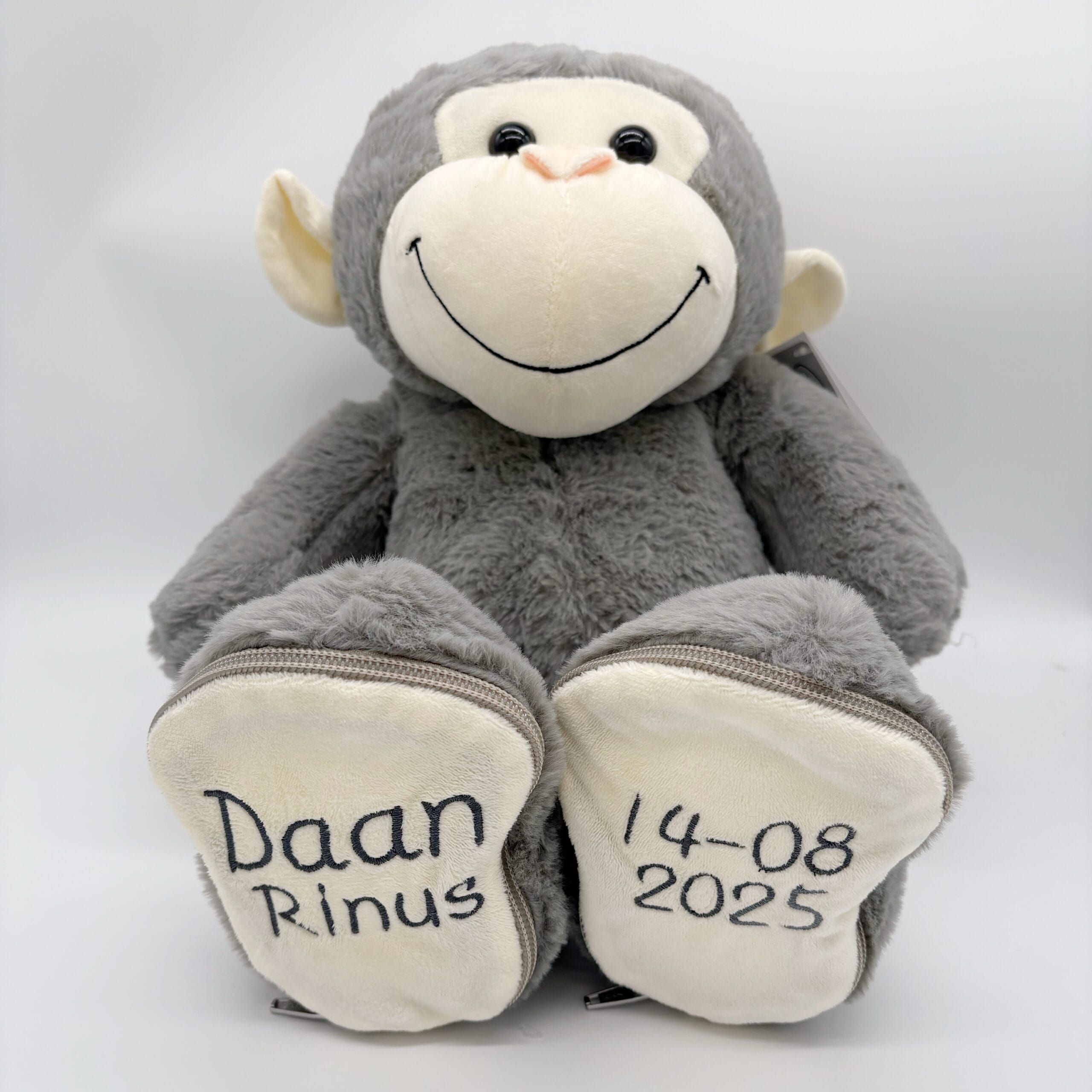 Geboorteknuffel met naam en geboortedatum – Verschillende dieren