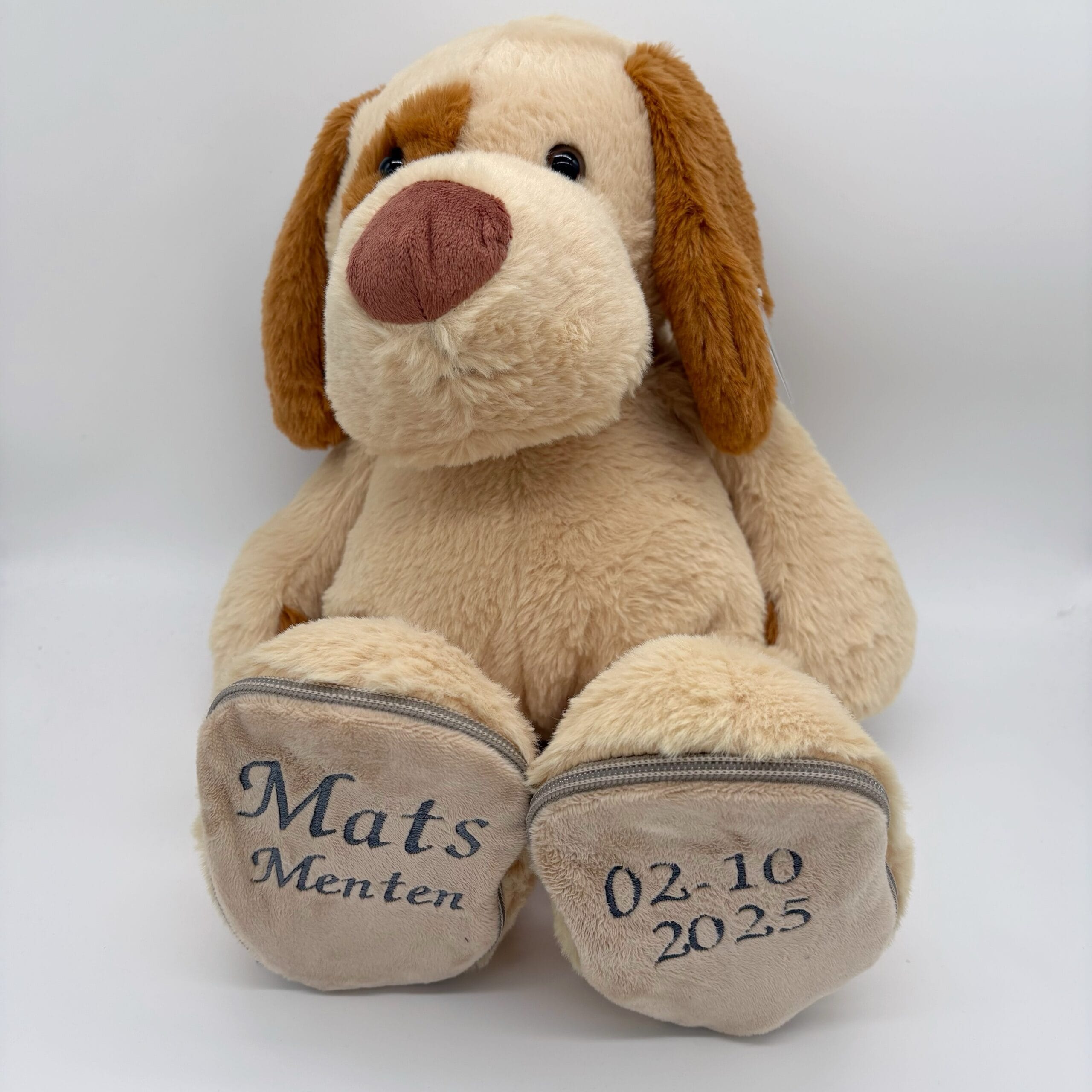 Geboorteknuffel met naam en geboortedatum – Verschillende dieren