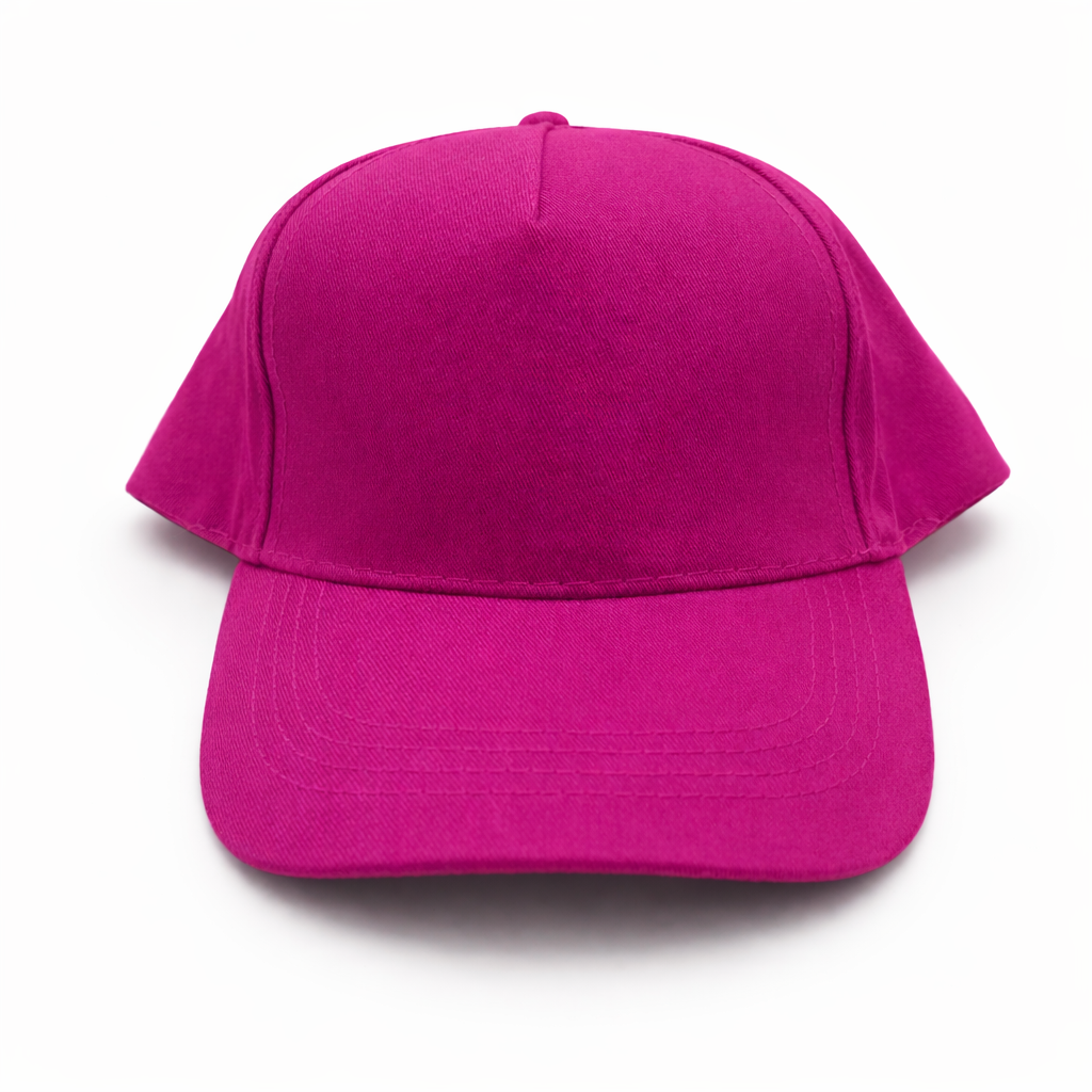 Fuchsia kinderpet met naam, opvallend kinderpetje met persoonlijke borduring
