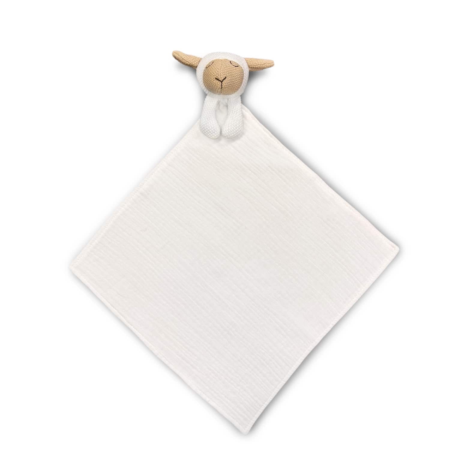 knuffeldoekje lam met naam