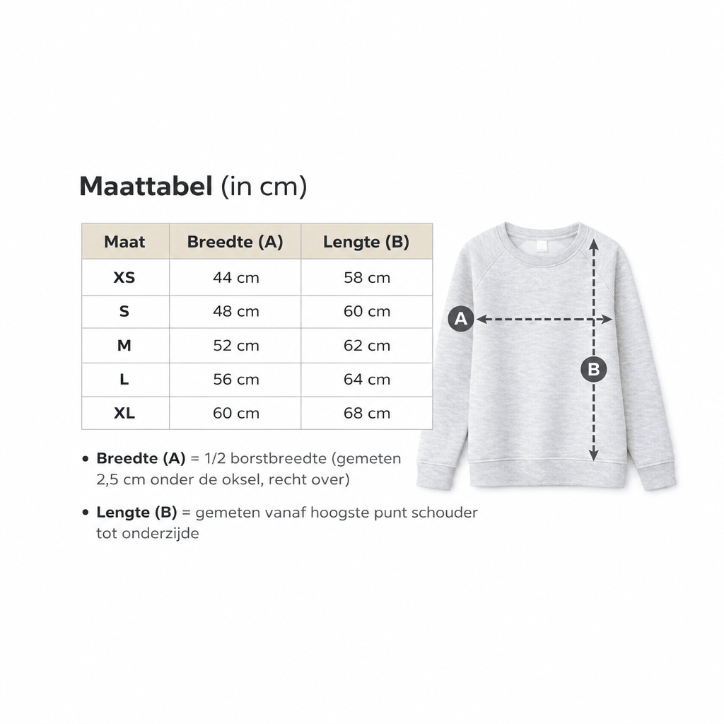 maattabel mama trui 