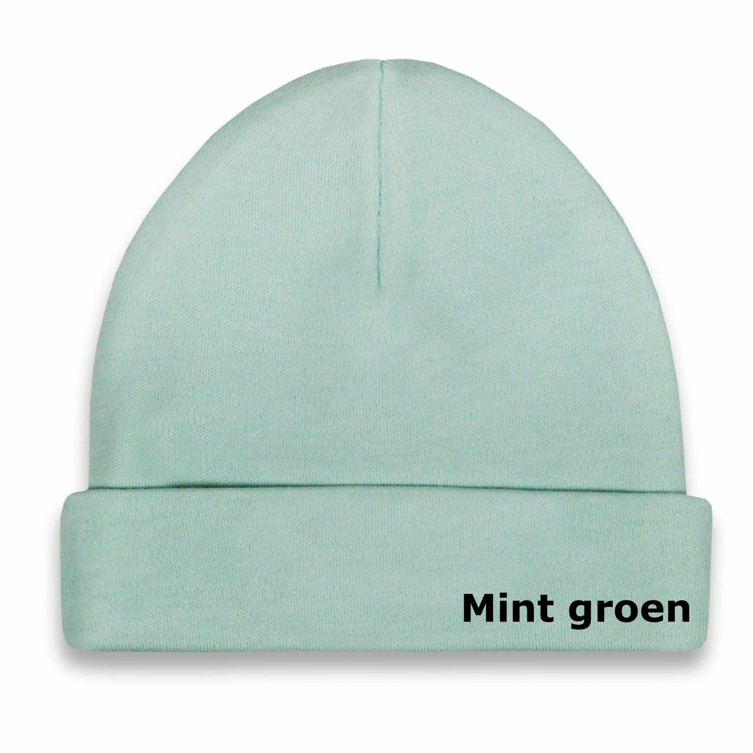 babymuts mint groen