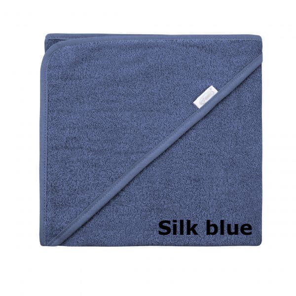 badcape silk blue blauw