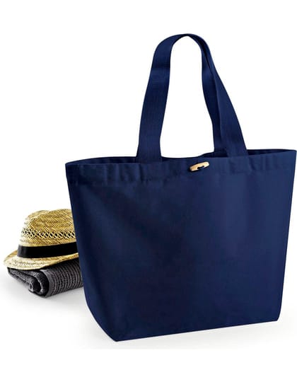 tote bag donker. met hoed. 
