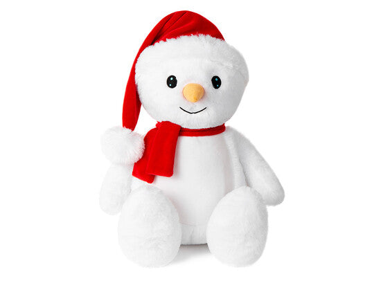 Kerstknuffel met naam – beer of sneeuwman met kerstmuts